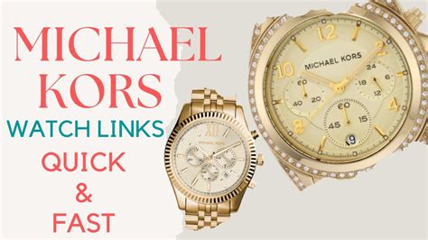 how to remove links from michael kors watch band|Michael Kors Watch strap links.